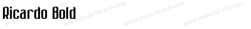 Ricardo Bold字体转换